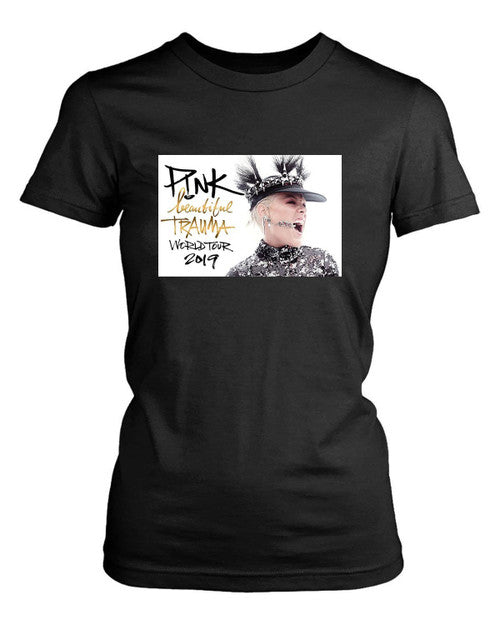 Pink Beautiful Trauma World Tour 2019 Women's T-Shirt Tee