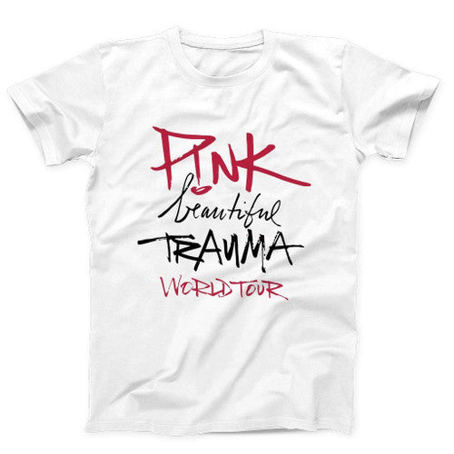 Pink Beautiful Trauma World Tour Man's T-Shirt Tee