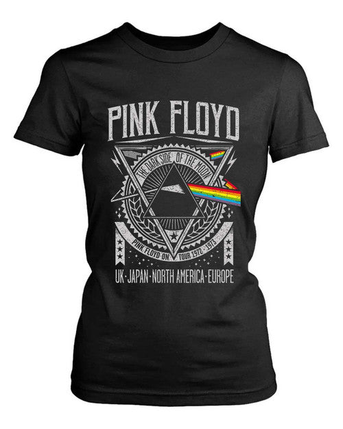 Pink Floyd Dark Side Of The Moon Tour 1972 Women's T-Shirt Tee