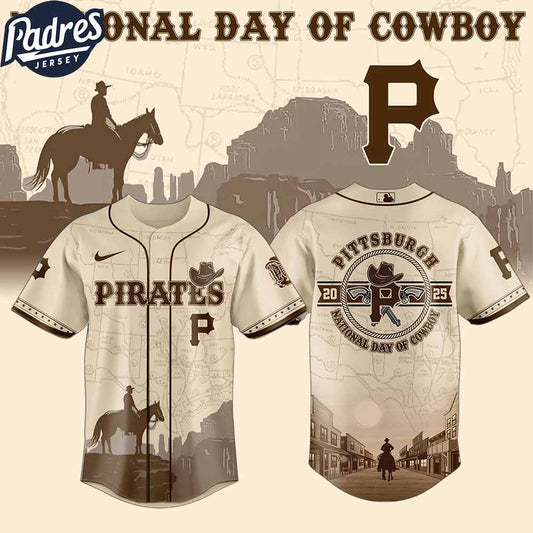 Pittsburgh Pirates MLB X National Day Of Cowboy Personalized Baseball Jersey - Padres Jersey Oasis: Elevate Your Baseball Style Game