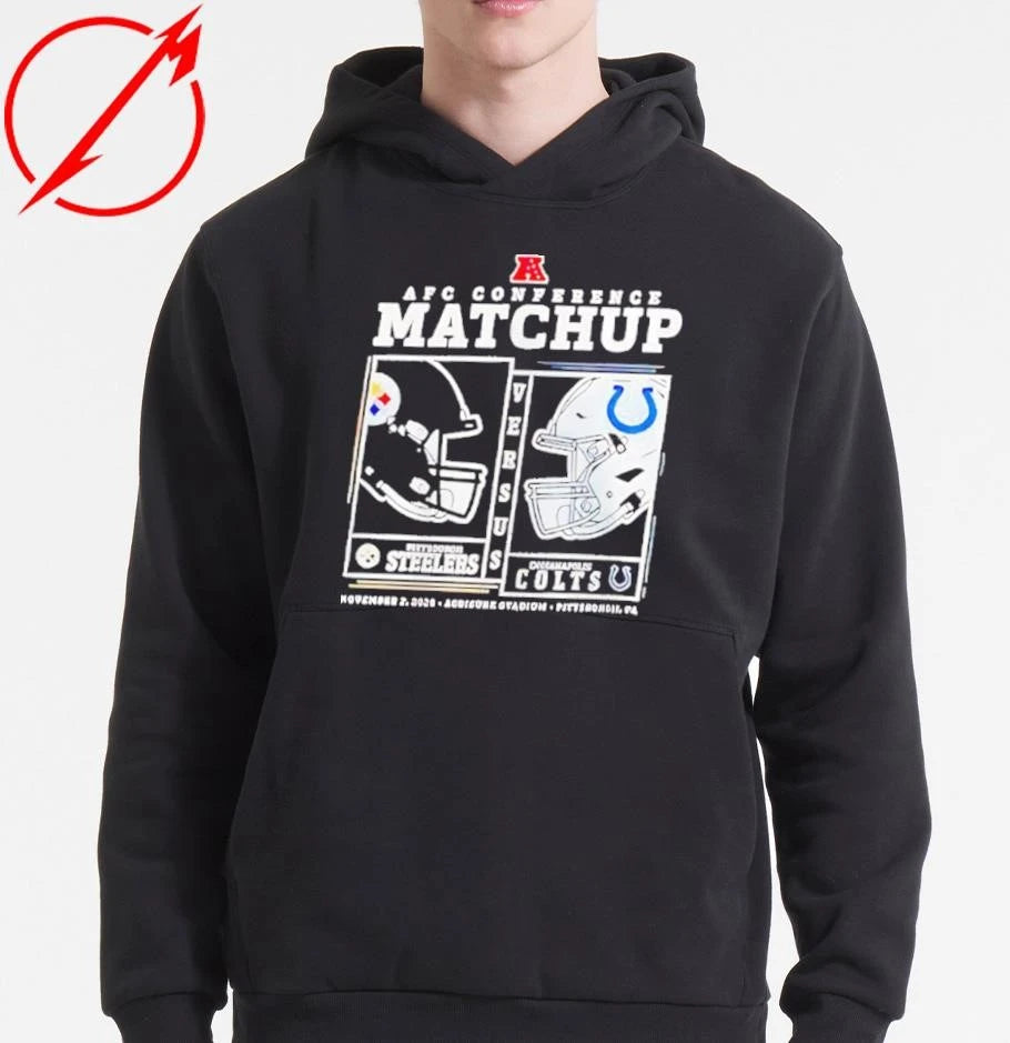 Pittsburgh Slers vs Indianapolis Colts AFC conference matchup 2025 shirt