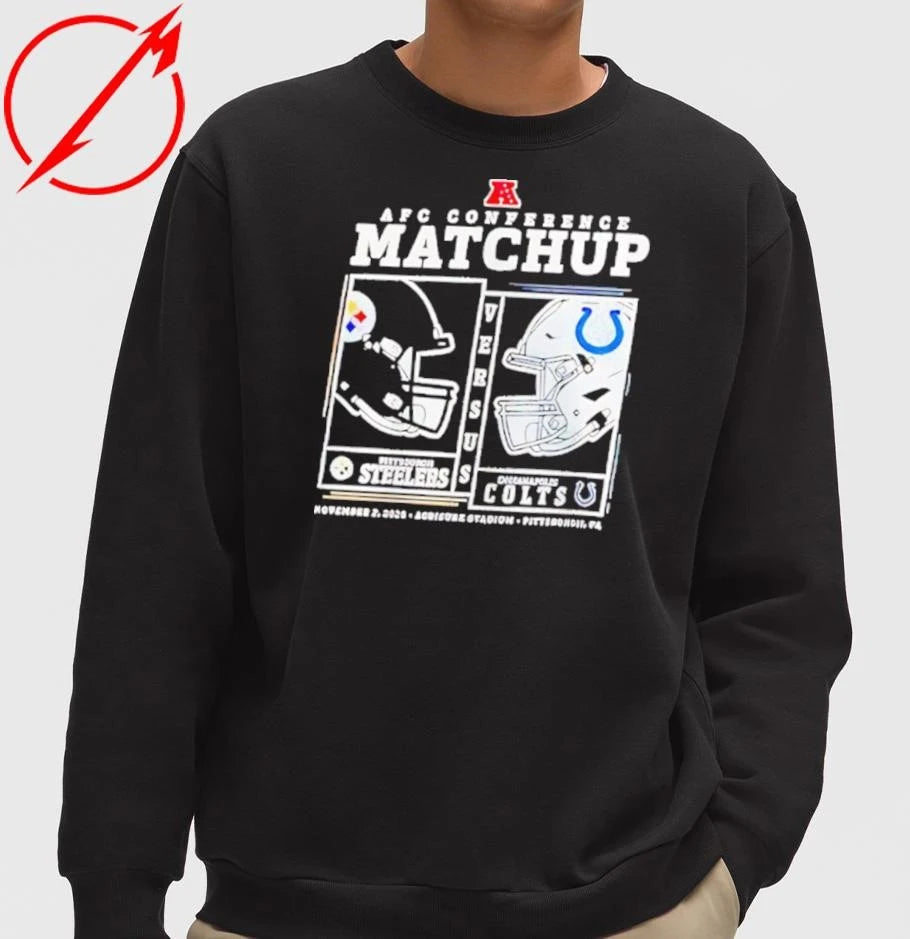 Pittsburgh Slers vs Indianapolis Colts AFC conference matchup 2025 shirt