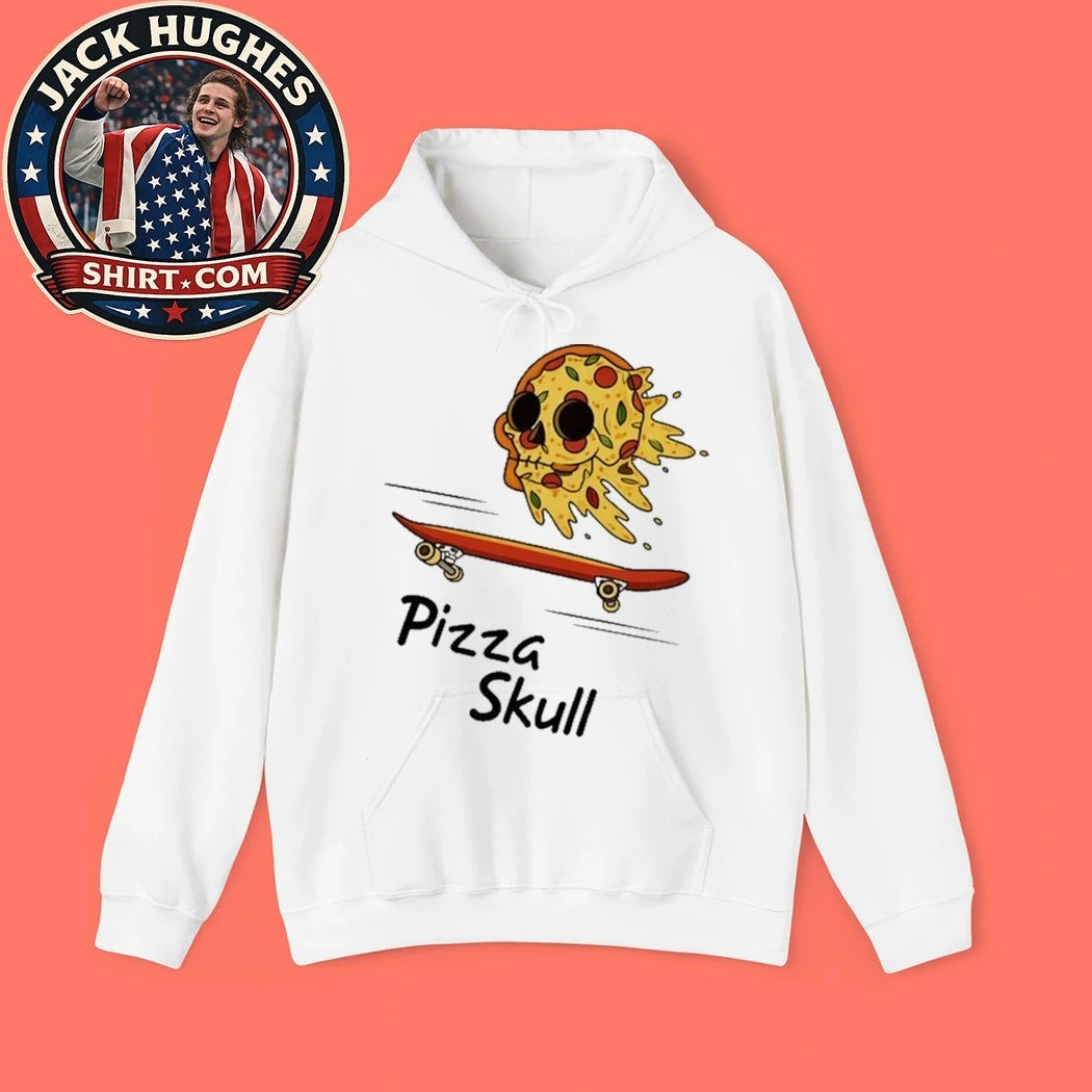 Pizza Skull Women Shirt