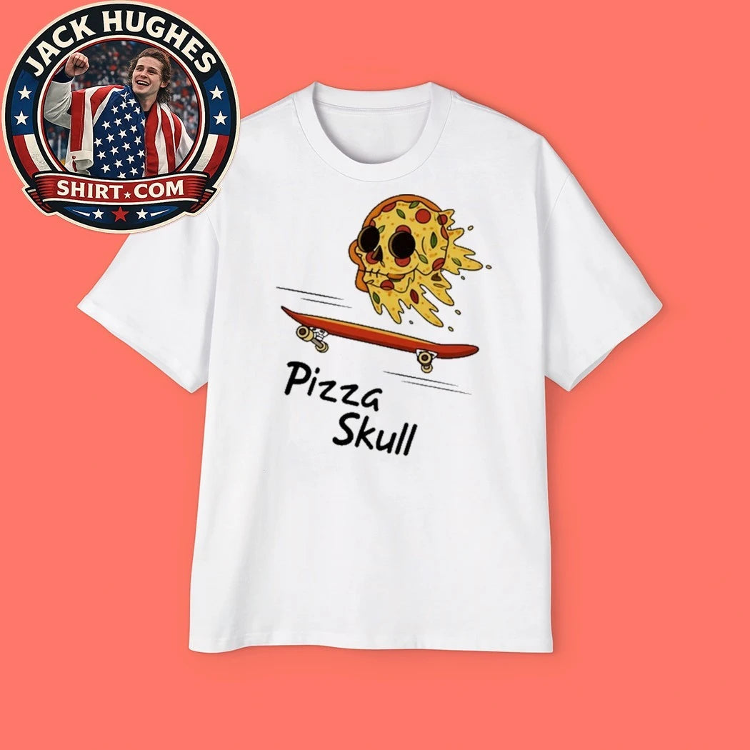 Pizza Skull Women Shirt