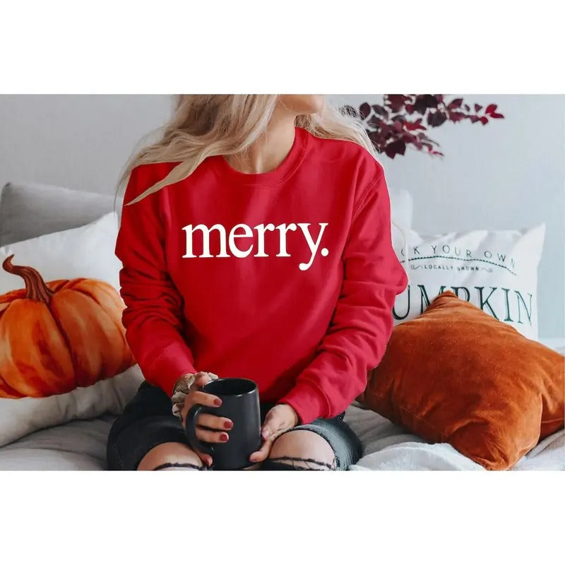 Plaid Print Christmas Tree sweatshirt, Christmas sweatshirt, Holiday SweatShirt, Women's Christmas Shirt, Merry 2 (SWT)...