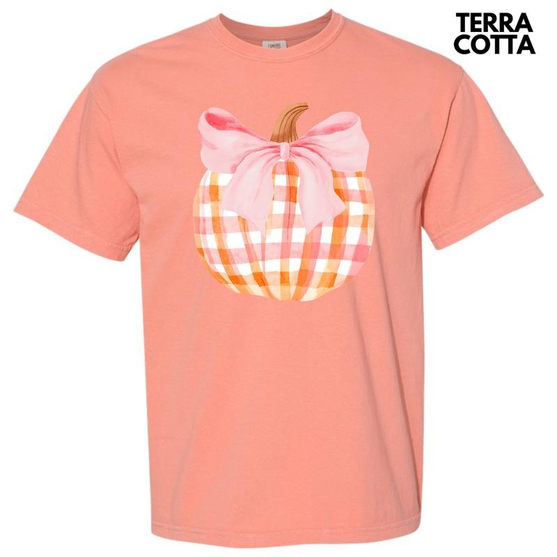Plaid Pumpkin Coquette Comfort Colors T-Shirt 'NLB' Hoodie, Sweatshirt | HypeCrazeTee.com