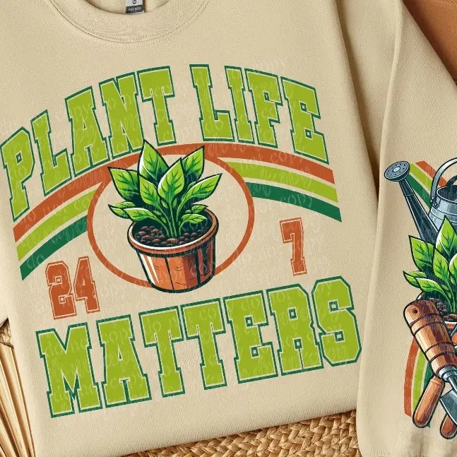 Plant Life Matters & Matching Sleeve DTF Transfers - THIS IS NOT A SHIRT Hoodie, Sweatshirt | HypeCrazeTee.com