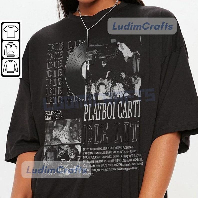 Playboi Carti Music Rap Shirt, Dye Lit Album Tee, Antagonist Tour 90s Vintage Shirt, Playboi Carti Fan Merch Hoodie,...