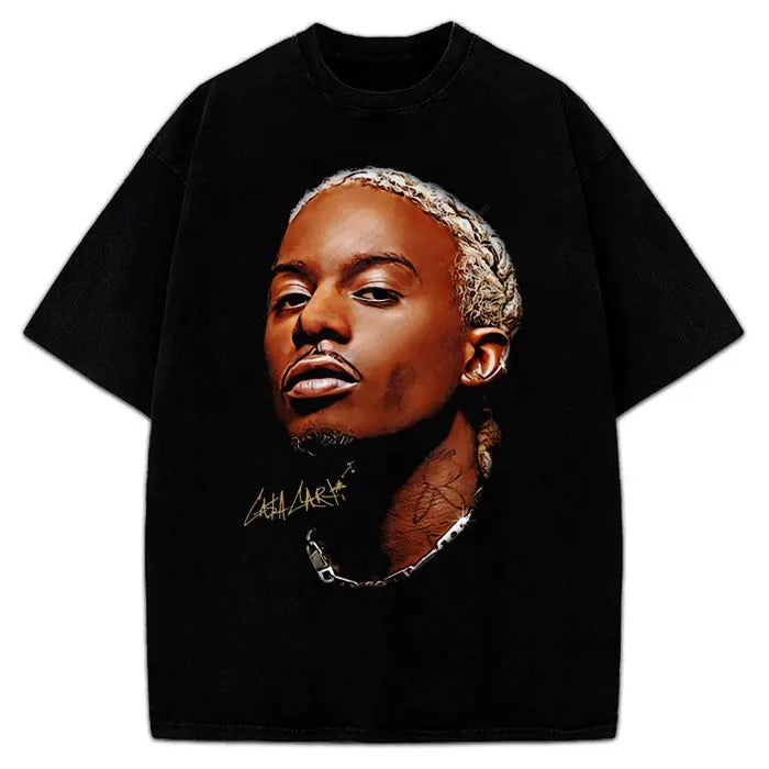 Playboi Carti T-Shirt Cash Carti Yung Carti King Vamp Carti Rap Graphic Tee Crewneck Cotton Hoodie, Sweatshirt
