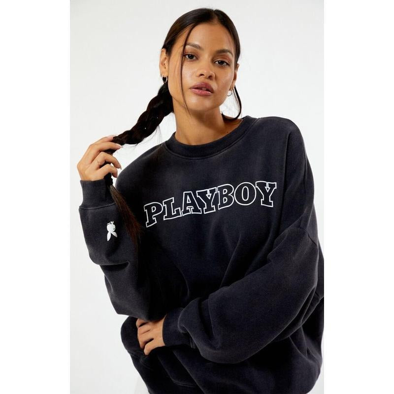 Playboy Women's By PacSun Big Classic Crew Neck Sweatshirt T-Shirts, Hoodie | HypeCrazeTee.com