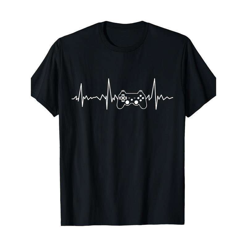 Player Heartbeat T-shirt Fun video game gift 100% cotton T-shirt Made in USA Hoodie, Sweatshirt | HypeCrazeTee.com
