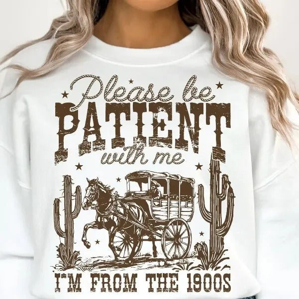 Please Be Patient with Me  DTF Transfers - THIS IS NOT A SHIRT Hoodie, Sweatshirt | HypeCrazeTee.com