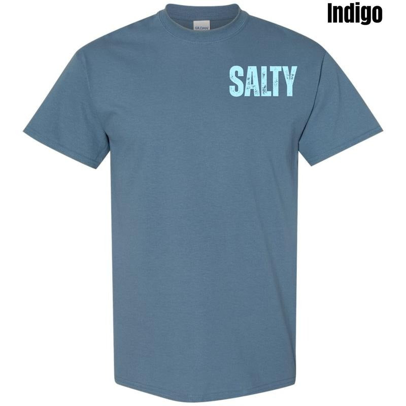Pocket Size - Blue Salty Gildan Short Sleeve T-Shirt 'NLB' Hoodie, Sweatshirt | HypeCrazeTee.com