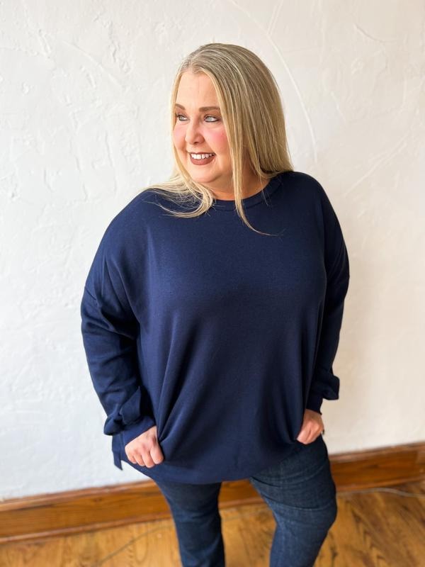 Nancy 's Navy Sweatshirt w/Pockets T-Shirts, Hoodie | HypeCrazeTee.com