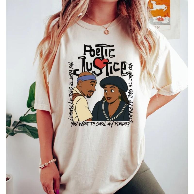 Poetic Justice Shirt, 90s Movie Graphic Tee, Janet & 2pac Inspired Shirt, Funny Retro Quote, Unisex Short Sleeve Tee...