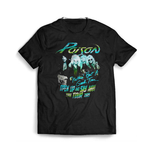 Poison Tour Open Up And Say Ahh Mens T-Shirt Tee