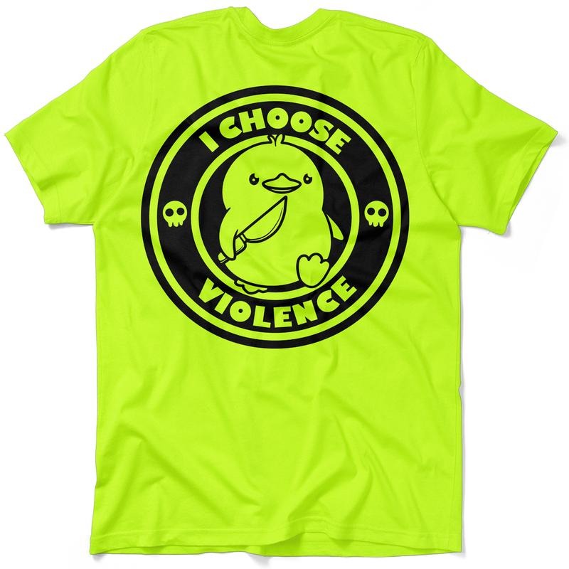 Violence - Men's Hi Visibility Safety Yellow Work T-Shirt Jersey Menswear Cotton/Poly Blend | Graphic tees Apparel |...