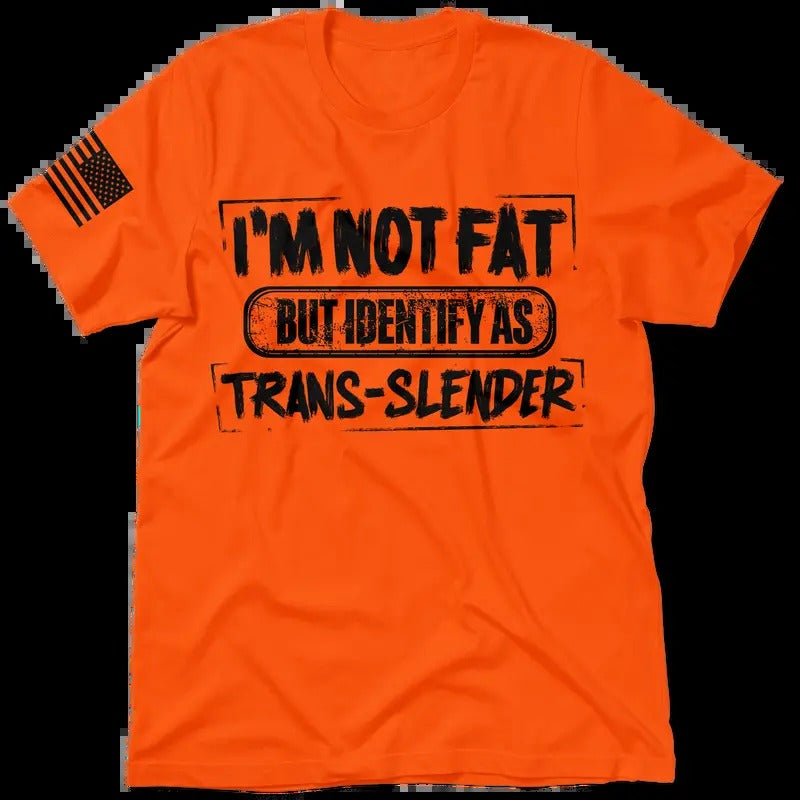 TransSlender Hi Visibility Safety Orange T-Shirt Jersey Men's 30-Day Guarantee Quality Cotton/Poly Blend with Blue Collar