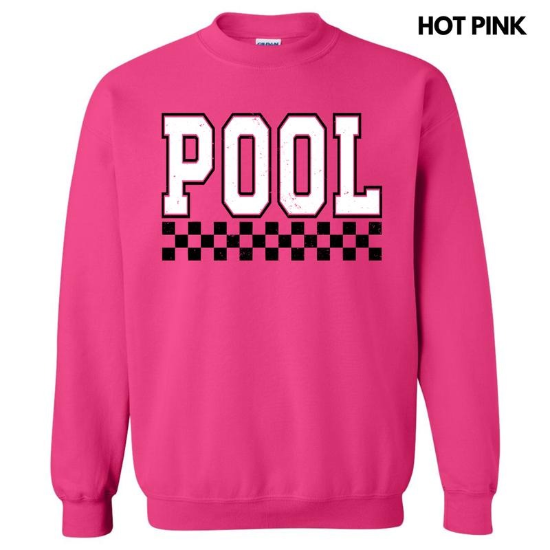 Pool Varsity Checkered Sweatshirt 'NLB' T-Shirts, Hoodie | HypeCrazeTee.com