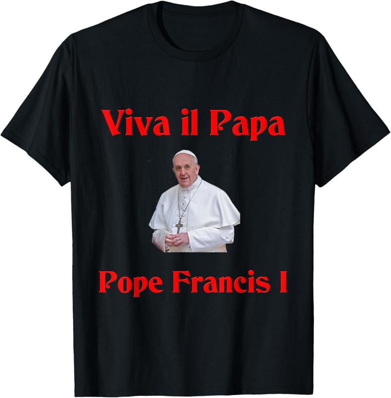Pope Francis T-Shirt, Christian Apparel, Vatican Shirt, Faith Gift Hoodie, Sweatshirt | HypeCrazeTee.com