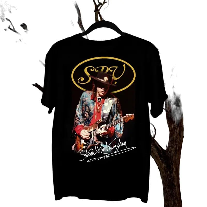Popular Stevie Ray Vaughan Gift Black Shirt All Size S-3XL Hoodie, Sweatshirt | HypeCrazeTee.com