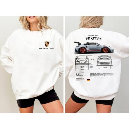 Porsche 911 GT3 RS Crewneck Sweatshirt, Porsche Two Sided 911 GT3RS, Porsche Fan Gift T-Shirts, Hoodie | HypeCrazeTee.com