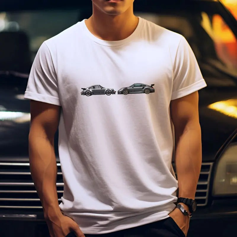 Porsche 911 Turbo Retro Shirt | Clutchcloth 911 Turbo Car Enthusiast Driver Retro Style Shirt, Boyfriend Gifts, Auto...
