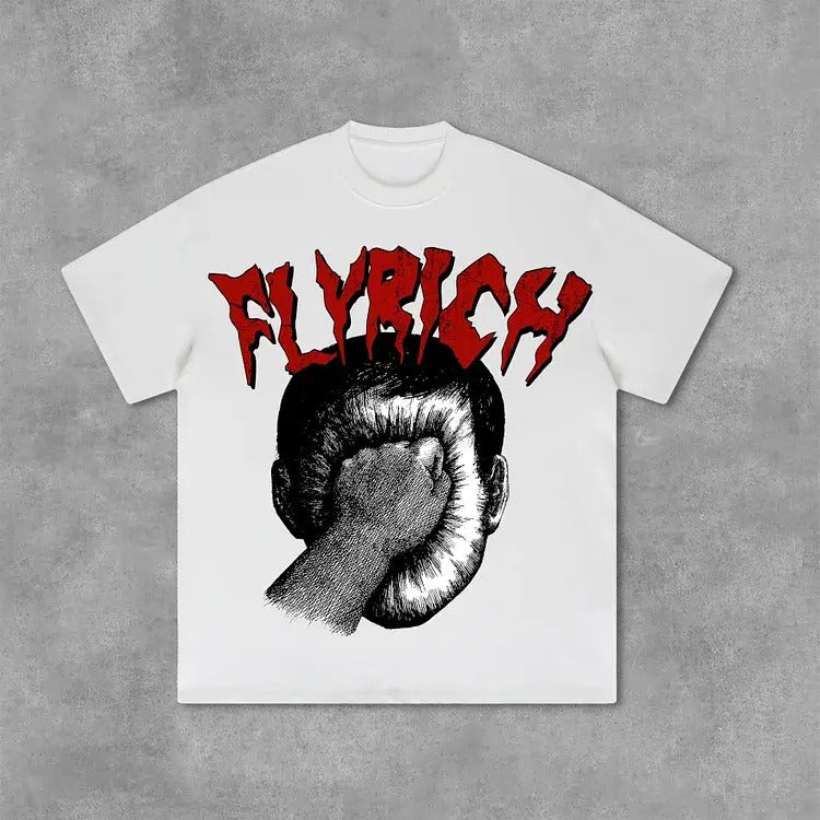 Portrait For Roland Topor Fans Art Flyrich Graphics Print Cotton T-Shirt Hoodie, Sweatshirt | HypeCrazeTee.com