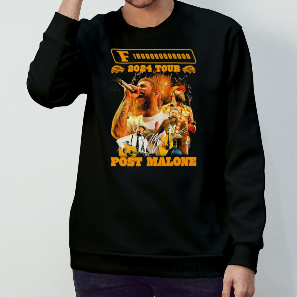 Post Malone Hits The Road For F 1 Trillion 2024 Tour Post Malone Signature Shirt