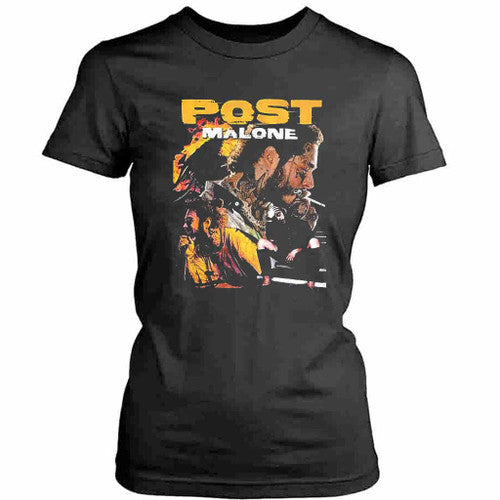 Post Malone Vintage Photo Collage Womens T-Shirt Tee