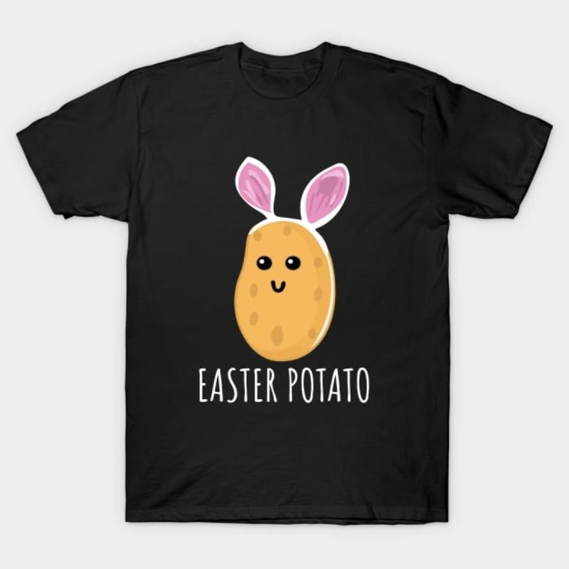 Potato Easter Bunny T-Shirt - Hopping into Spring with a Spud Twist Hoodie, Sweatshirt | HypeCrazeTee.com
