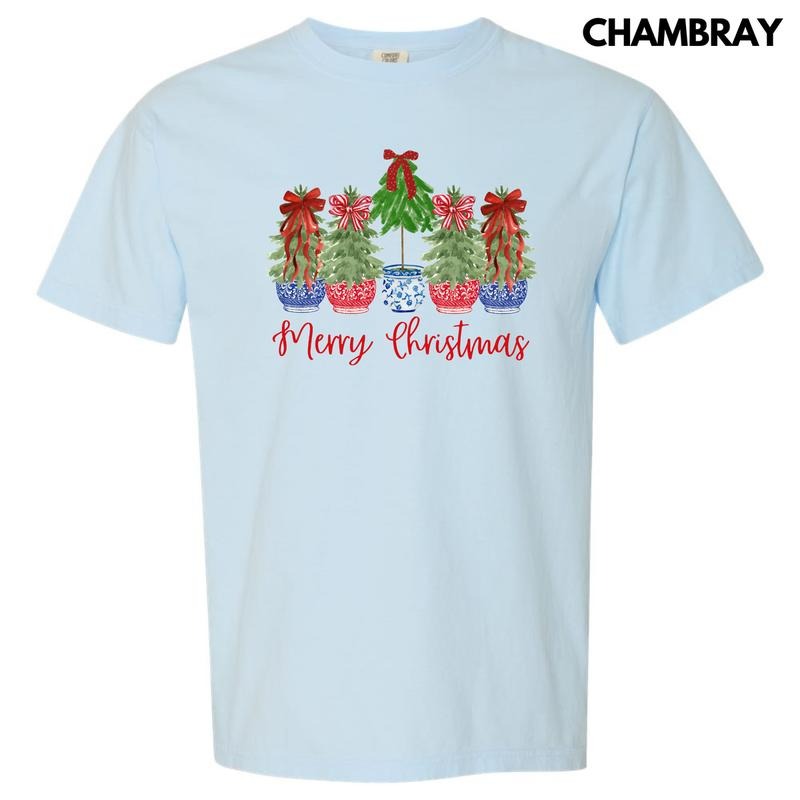 Potted Christmas Trees Comfort Colors T-Shirt 'NLB' Hoodie, Sweatshirt | HypeCrazeTee.com