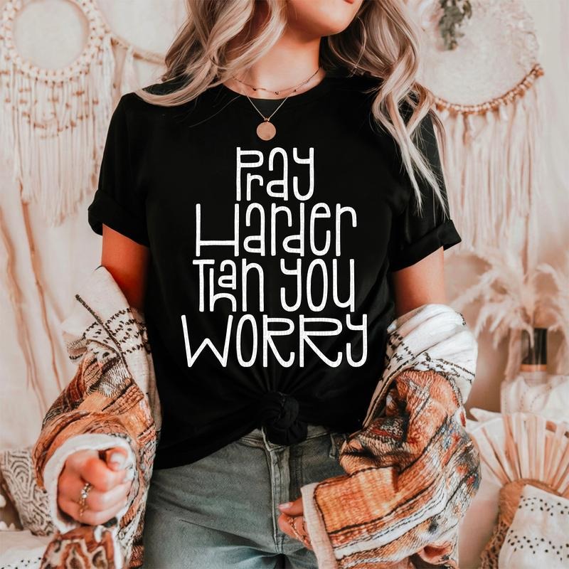 Pray Harder DTF Transfers - THIS IS NOT A SHIRT Hoodie, Sweatshirt | HypeCrazeTee.com