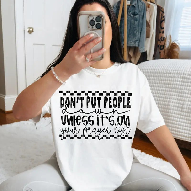 Prayer List DTF Transfers - THIS IS NOT A SHIRT Hoodie, Sweatshirt | HypeCrazeTee.com