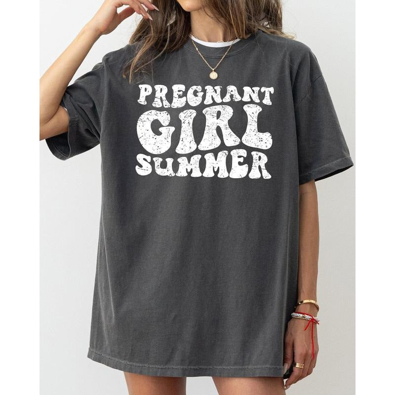 Pregnant Girl Summer, Mom to Be Shirt, Baby Announcement, Pregnancy Reveal, Baby Shower Gift, Funny Gift for New Mom...