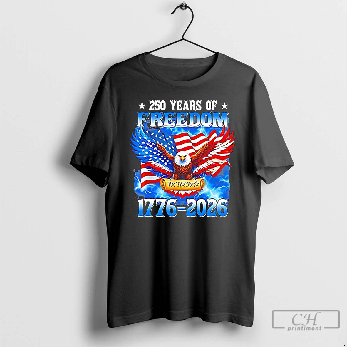 Premium 250 Years Of Freedom American 1776 2026 Birthday T-Shirts, Hoodie, Sweatshirt | HypeCrazeTee.com