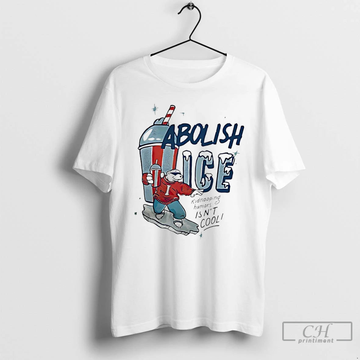 Premium Abolish Ice Kidnapping Humans Isnt Cool T-Shirts, Hoodie, Sweatshirt | HypeCrazeTee.com