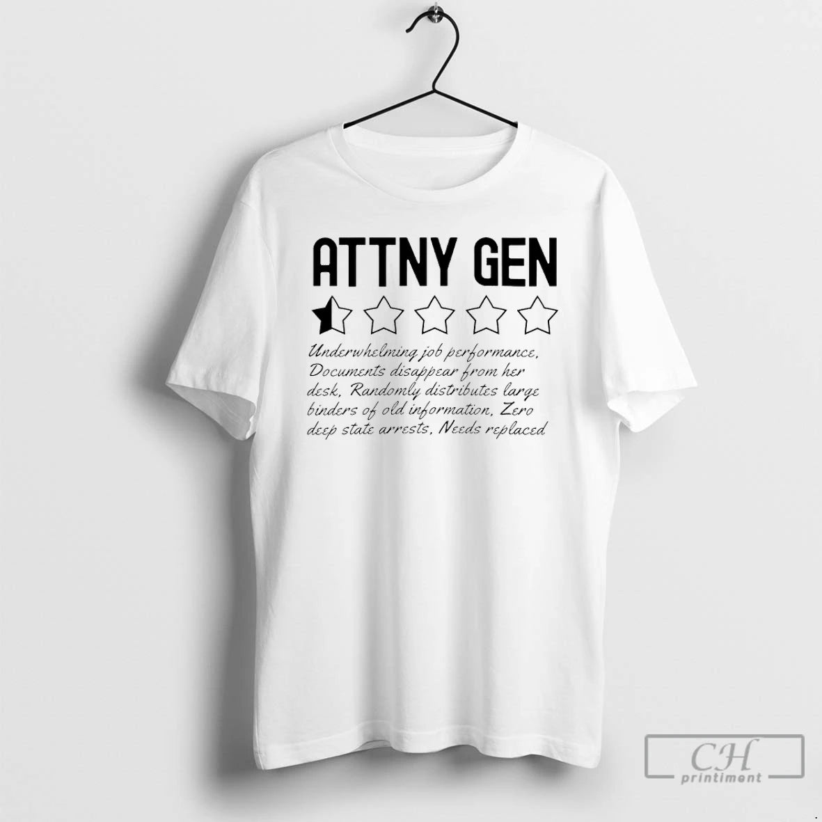 Premium Attorney General Half Star Rating T-Shirts, Hoodie, Sweatshirt | HypeCrazeTee.com