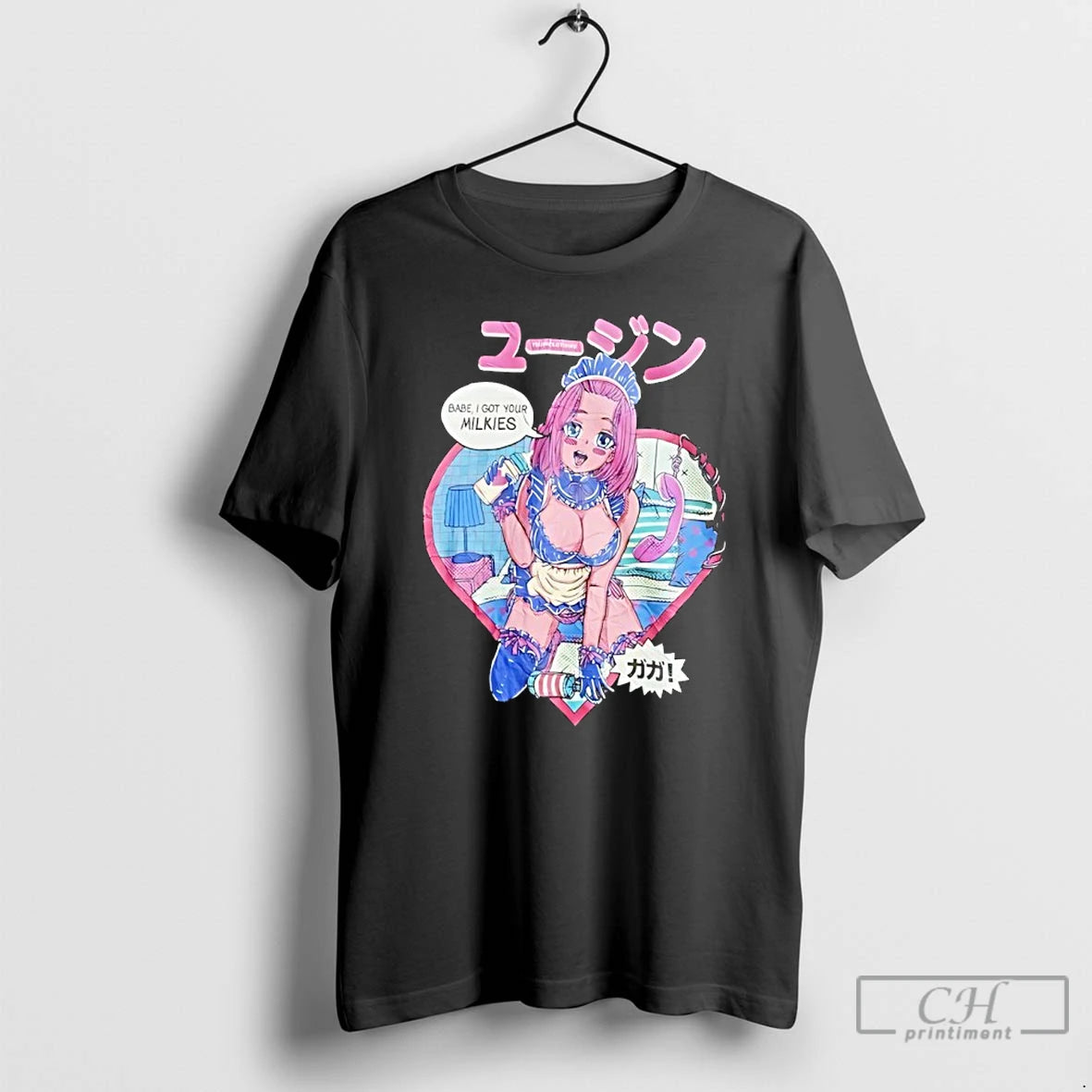 Premium Babe I Got Your Milkies Anime T-Shirts, Hoodie, Sweatshirt | HypeCrazeTee.com