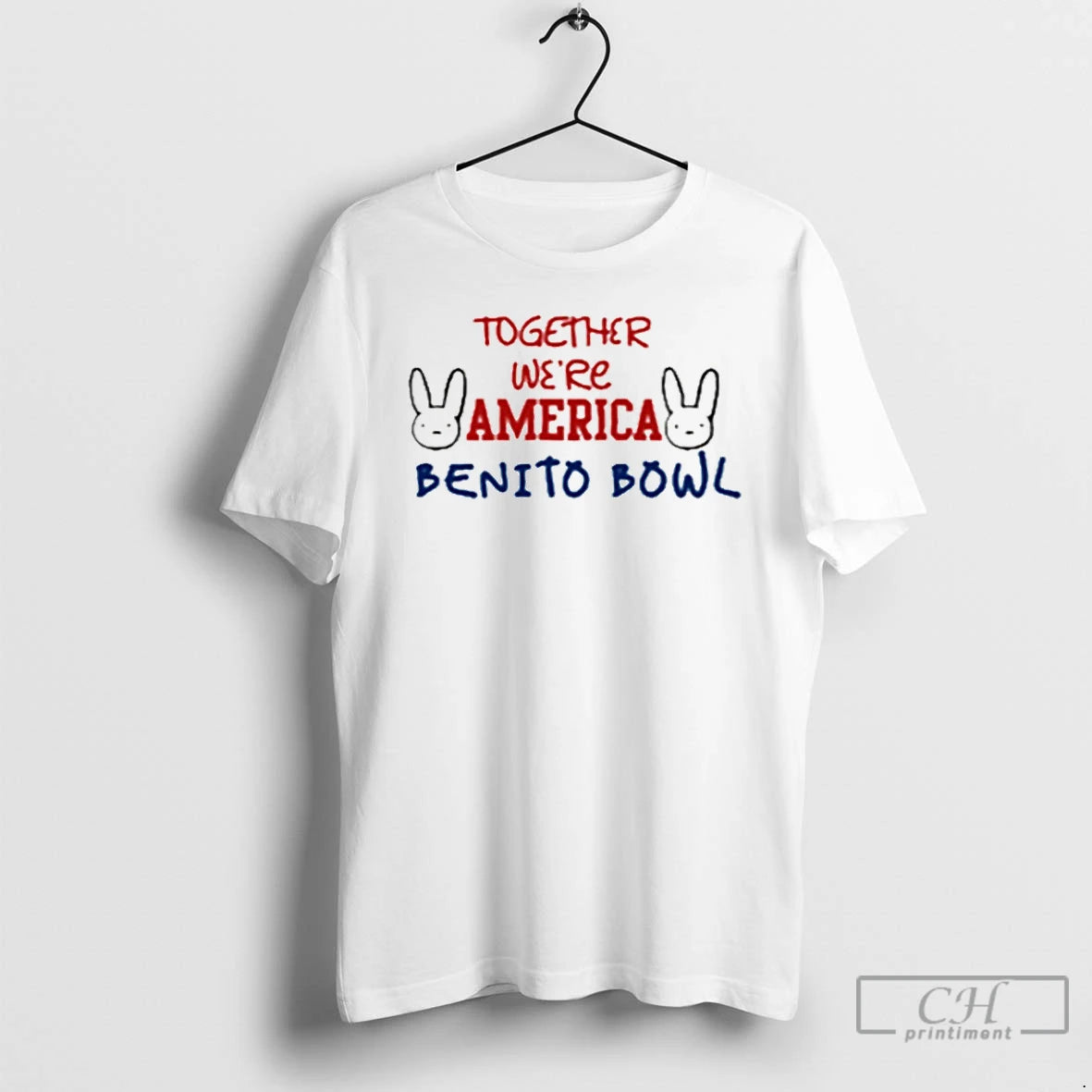 Premium Bad Bunny Benito Bowl Together We Are America T-Shirts, Hoodie, Sweatshirt | HypeCrazeTee.com