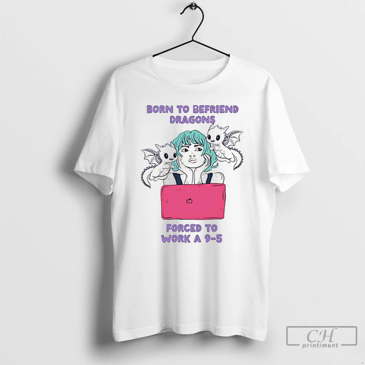 Premium Born To Befriend Dragons Forced To Work A 9 5 Meme T Shirts Sweater Hoodie, Sweatshirt | HypeCrazeTee.com