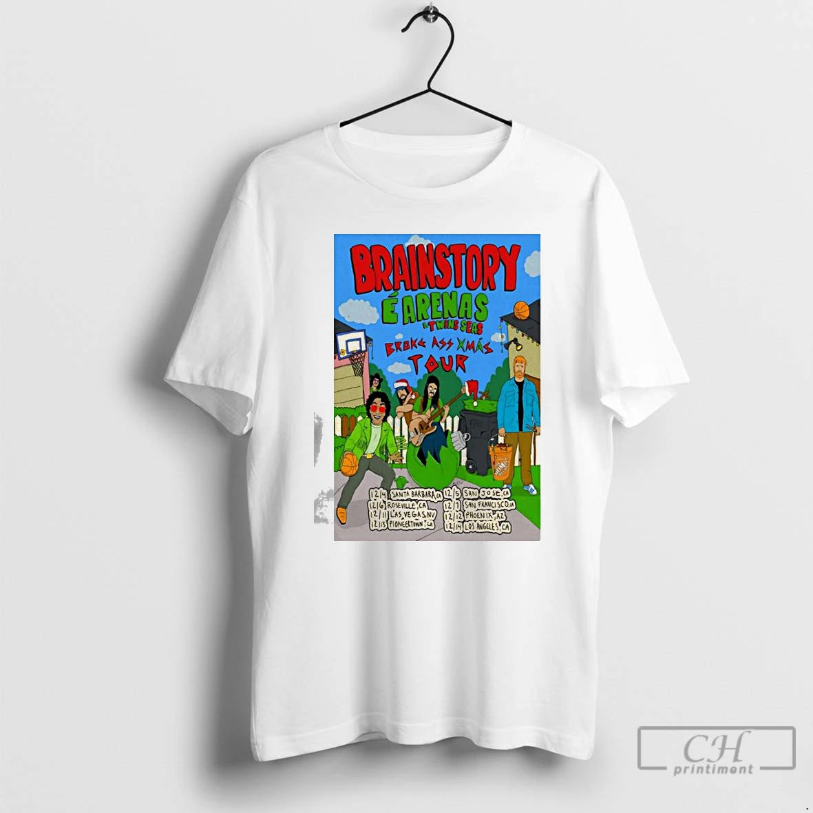 Premium Brainstory Broke Ass Xmas 2025 Tour T-Shirts, Hoodie, Sweatshirt | HypeCrazeTee.com