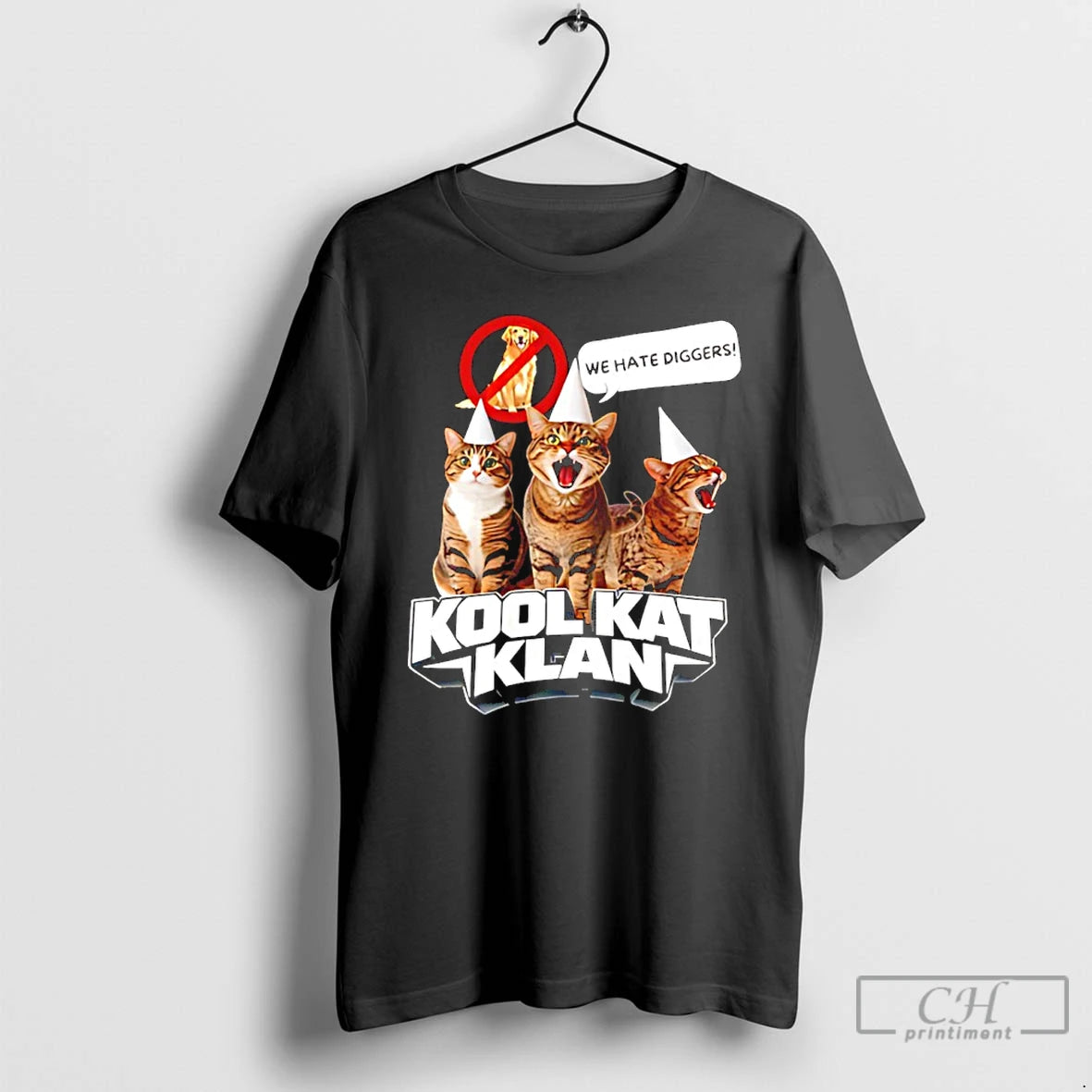Premium Cat Kool Kat Klan We Hate Diggers Funny T-Shirts, Hoodie, Sweatshirt | HypeCrazeTee.com