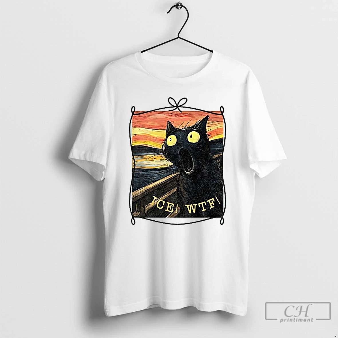 Premium Cat Screaming Ice Wtf Fuck Ice T-Shirts, Hoodie, Sweatshirt | HypeCrazeTee.com