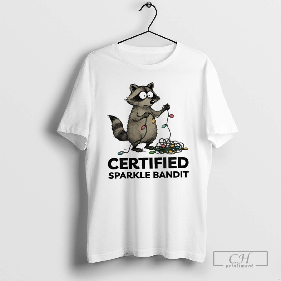 Premium Christmas Raccoon Holiday Certified Sparkle Bandit Shirt Sweater Hoodie, Sweatshirt | HypeCrazeTee.com
