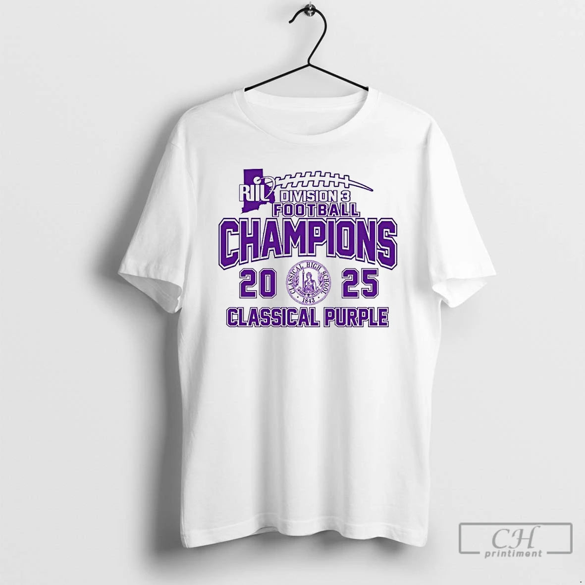 Premium Classical Purple 2025 Riil Division 3 Football Champions Ornaments T-Shirts, Hoodie, Sweatshirt | HypeCrazeTee.com