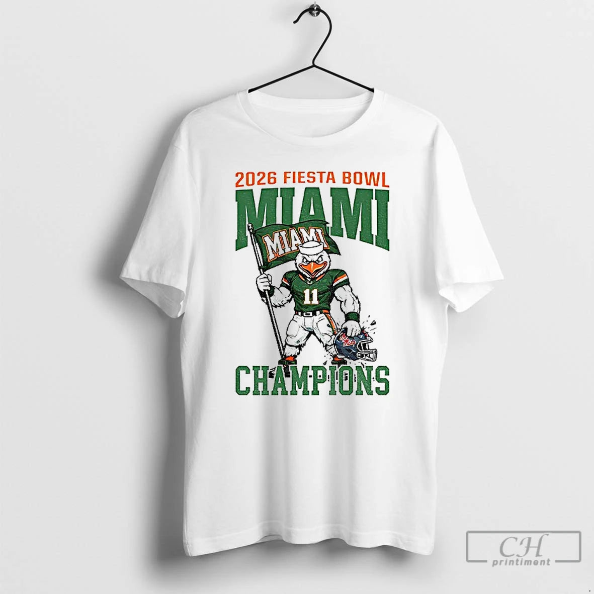 Premium College Football Miami Wins 2026 Fiesta Bowl Champions T-Shirts, Hoodie, Sweatshirt | HypeCrazeTee.com