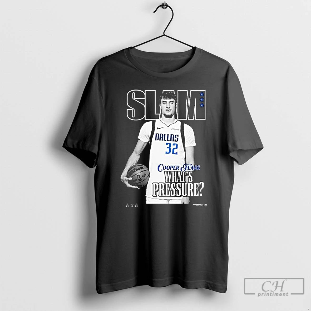 Premium Cooper Flagg Whats Pressure Dallas Mavericks Slam Cover T-Shirts, Hoodie, Sweatshirt | HypeCrazeTee.com
