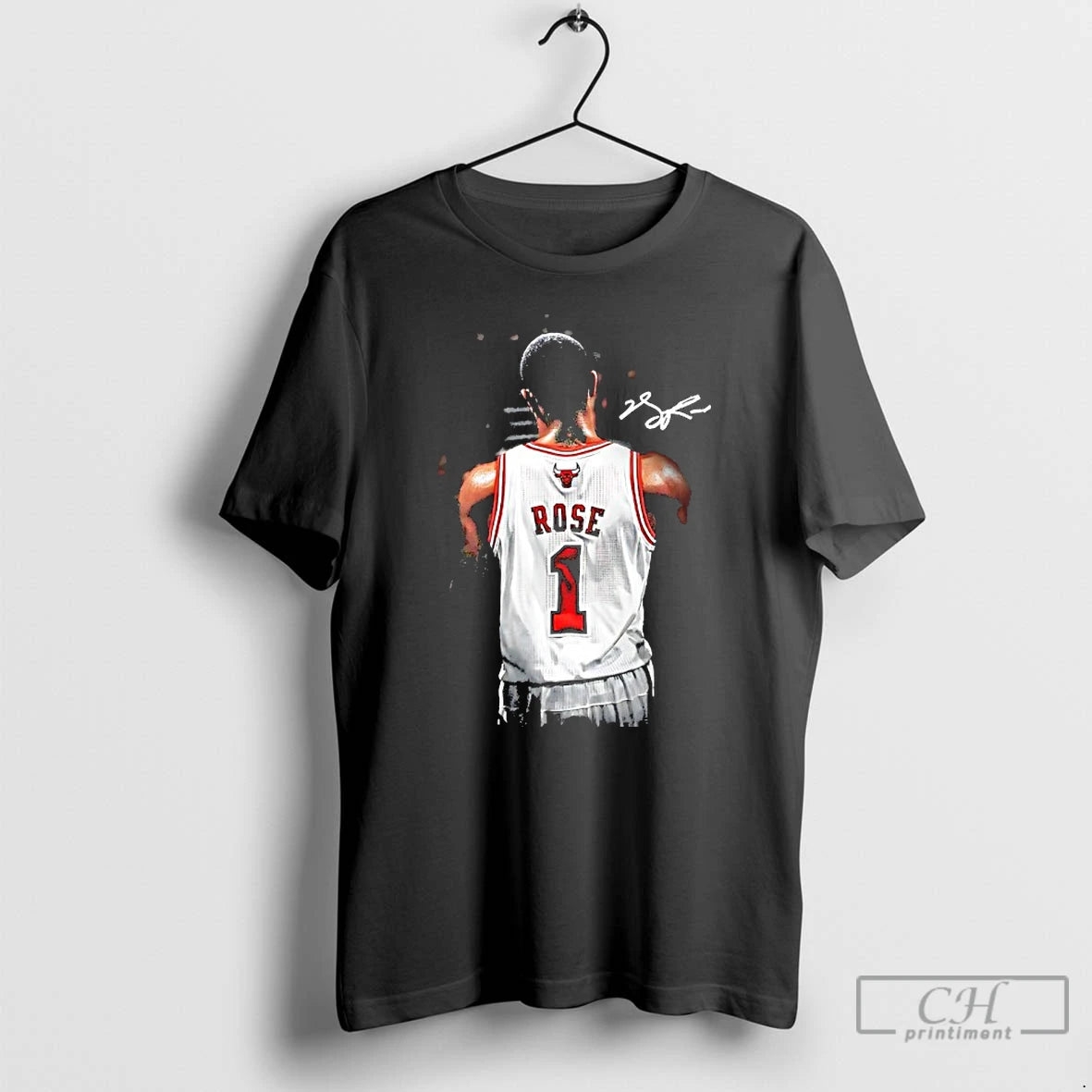 Premium Derrick Rose Chicago Bulls Number 1 Player Basketball Signature T-Shirts, Hoodie, Sweatshirt | HypeCrazeTee.com