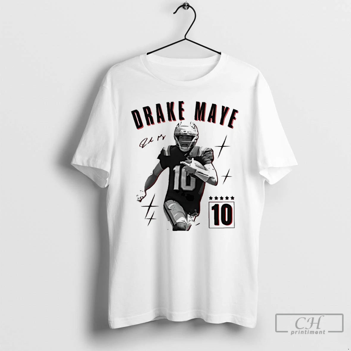 Premium Drake Maye New England Football Signature Graphic T-Shirts, Hoodie, Sweatshirt | HypeCrazeTee.com